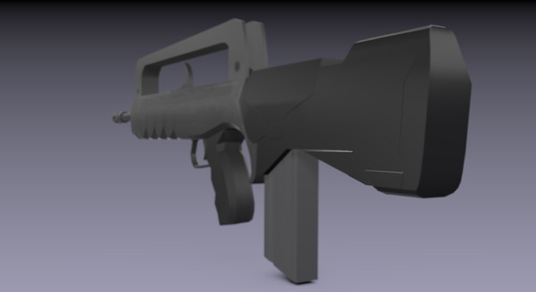 medium famas assault rifle 3ds - Famas Rifle by TotexArtz